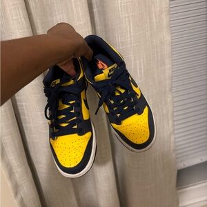 Nike Bold Yellow and Navy Sneakers